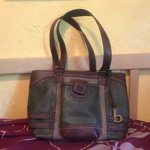 B.O.C handbag. Army green and brown. Very good condition. Man made materials.